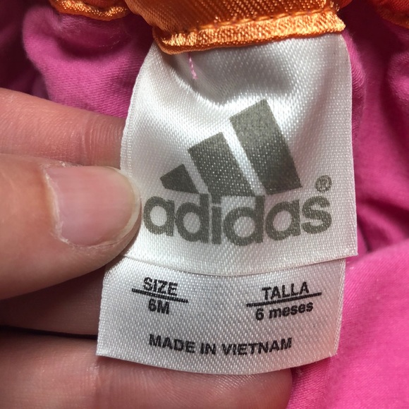 Adidas pink and orange skort size 6 months - Picture 7 of 8